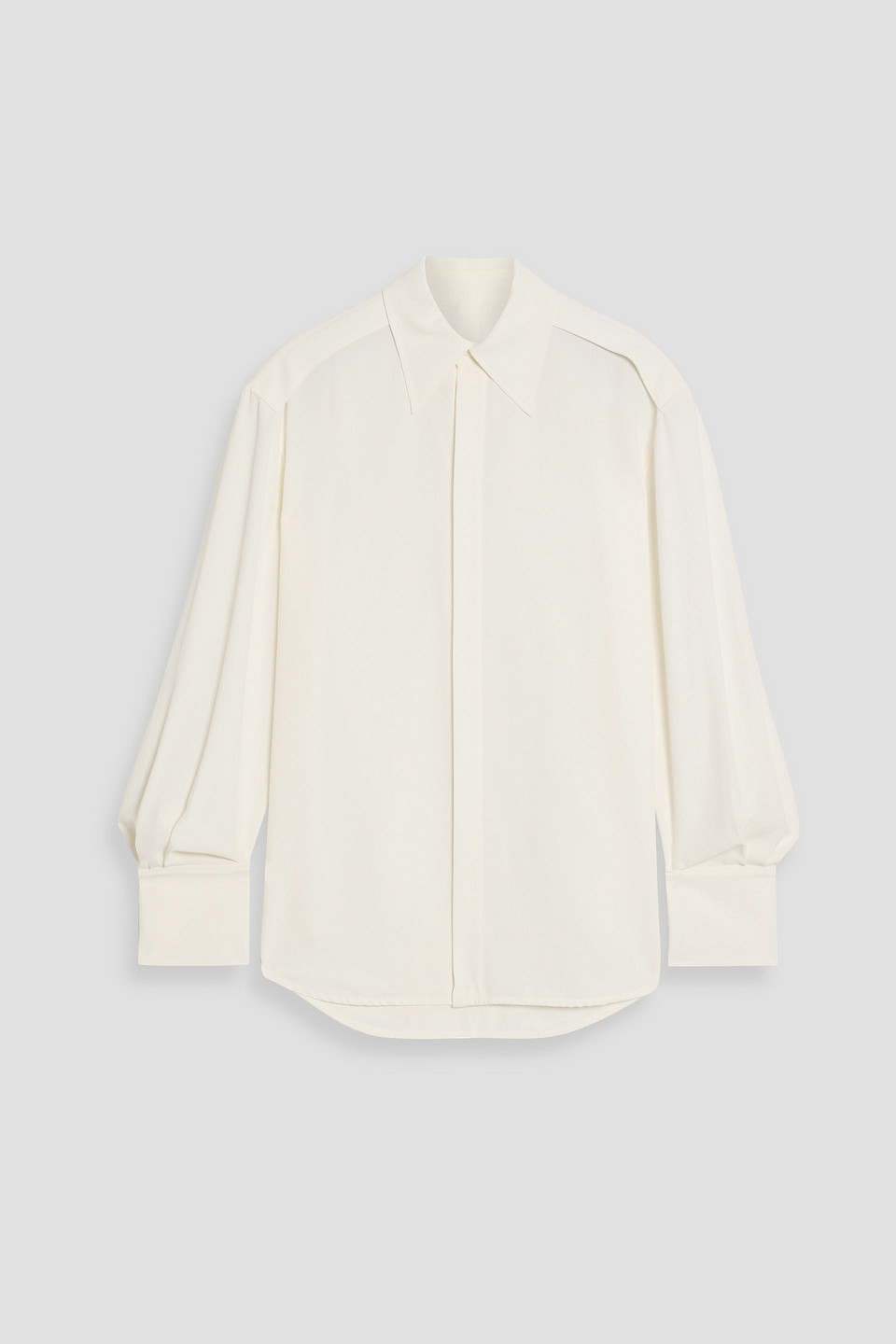 proenza schouler - crepe shirt - white - us 0