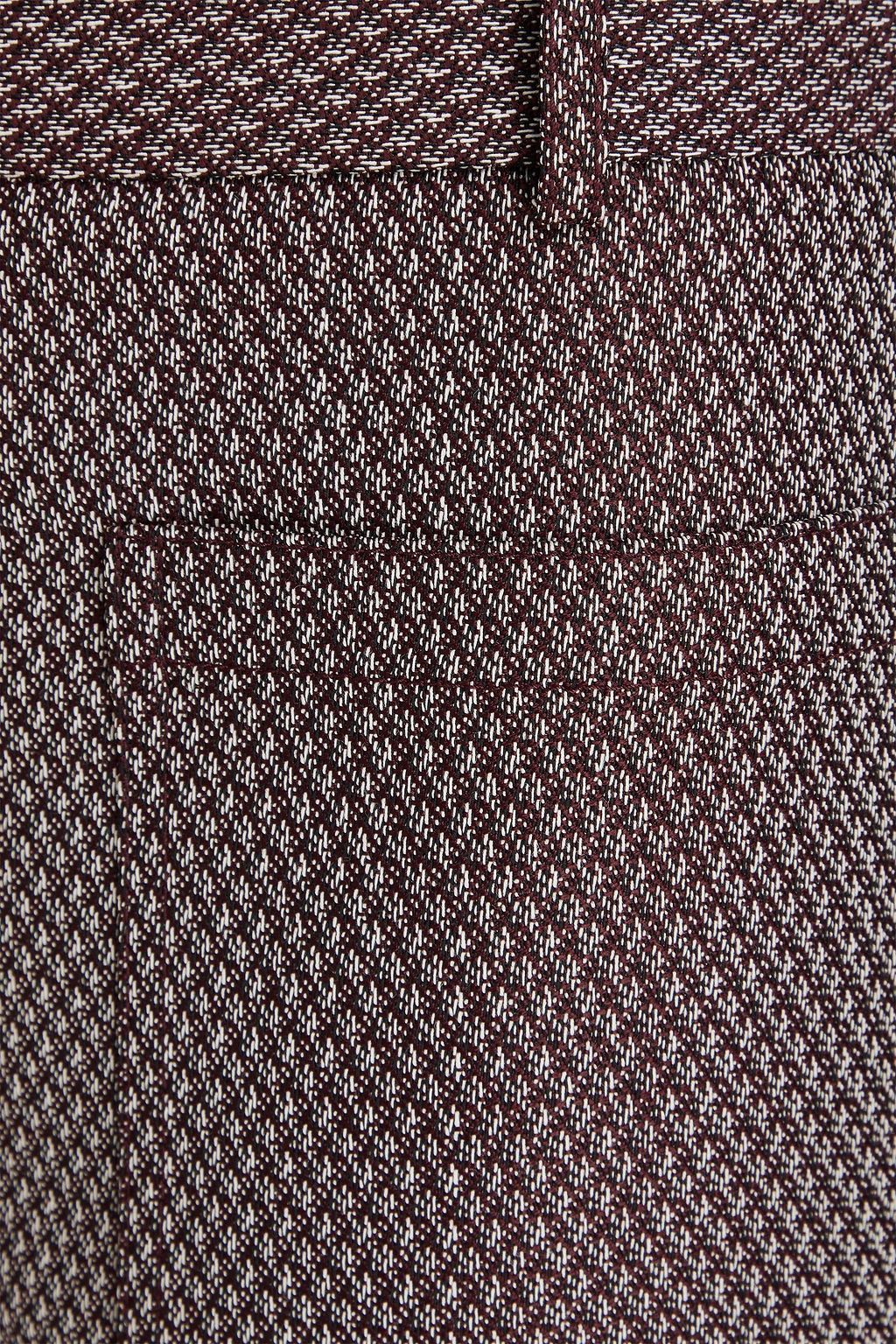 VICTORIA BECKHAM Alina wool-jacquard flared pants