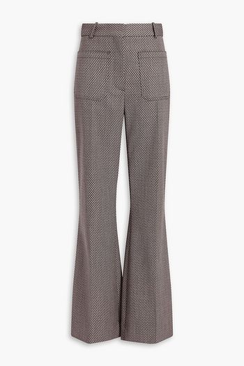 VICTORIA BECKHAM ウールジャカード フレアパンツ