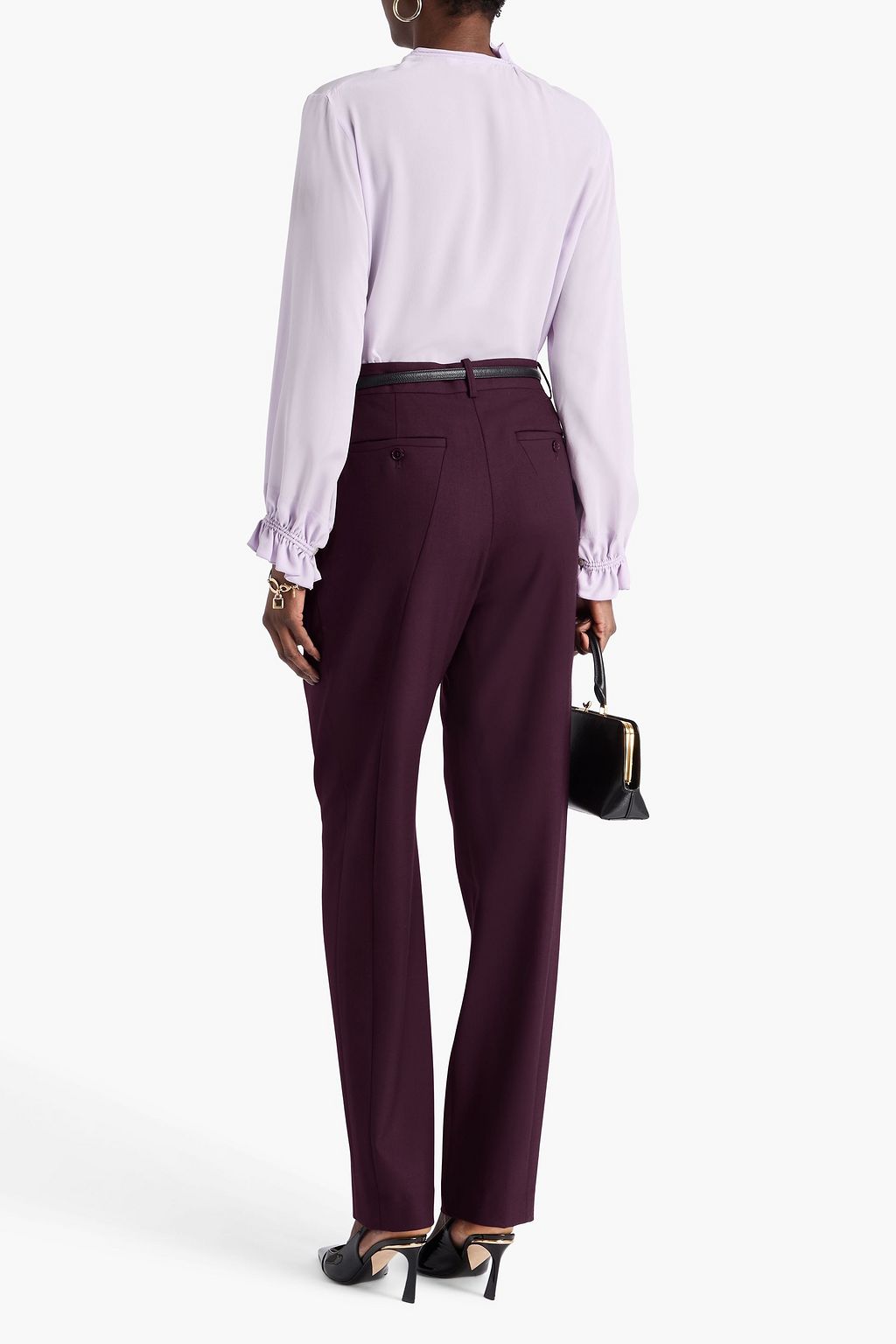 VICTORIA BECKHAM Twill tapered pants