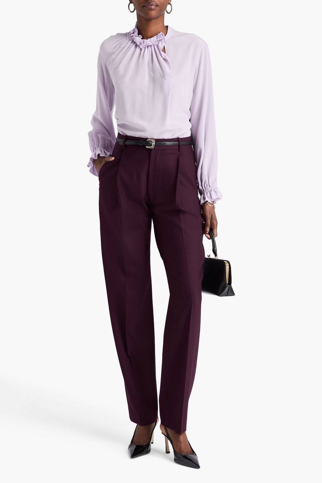 VICTORIA BECKHAM Twill tapered pants