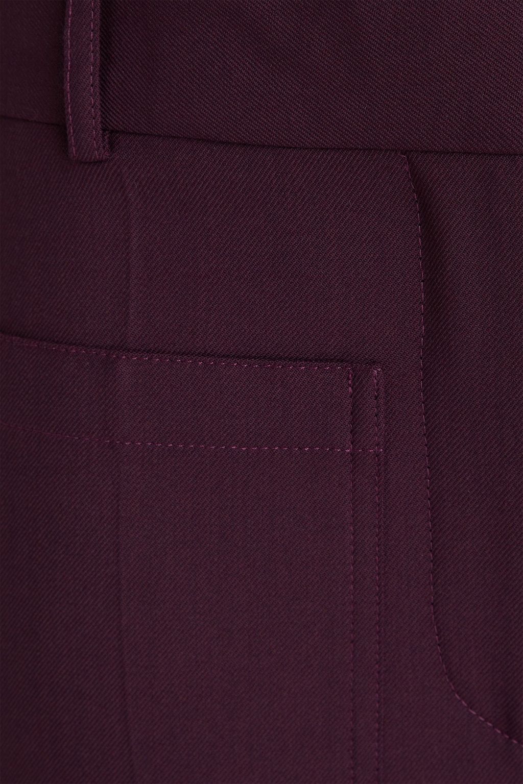 VICTORIA BECKHAM Alina twill wide-leg pants