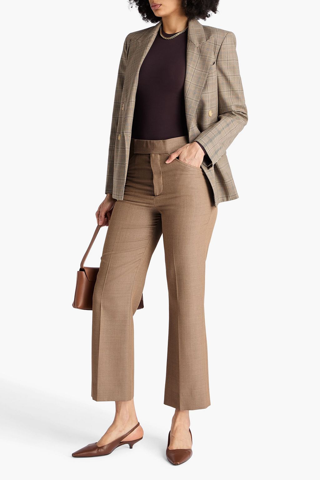 VICTORIA BECKHAM Wool kick-flare pants