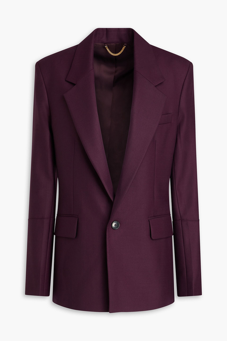 Victoria Beckham Blazer Aus Twill In Purple