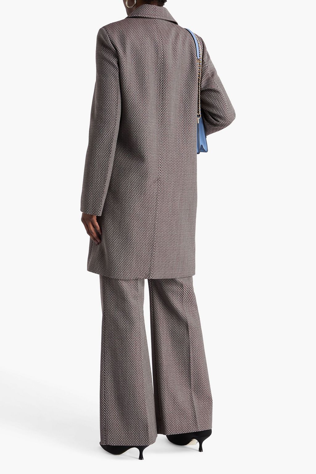 VICTORIA BECKHAM Wool-jacquard coat