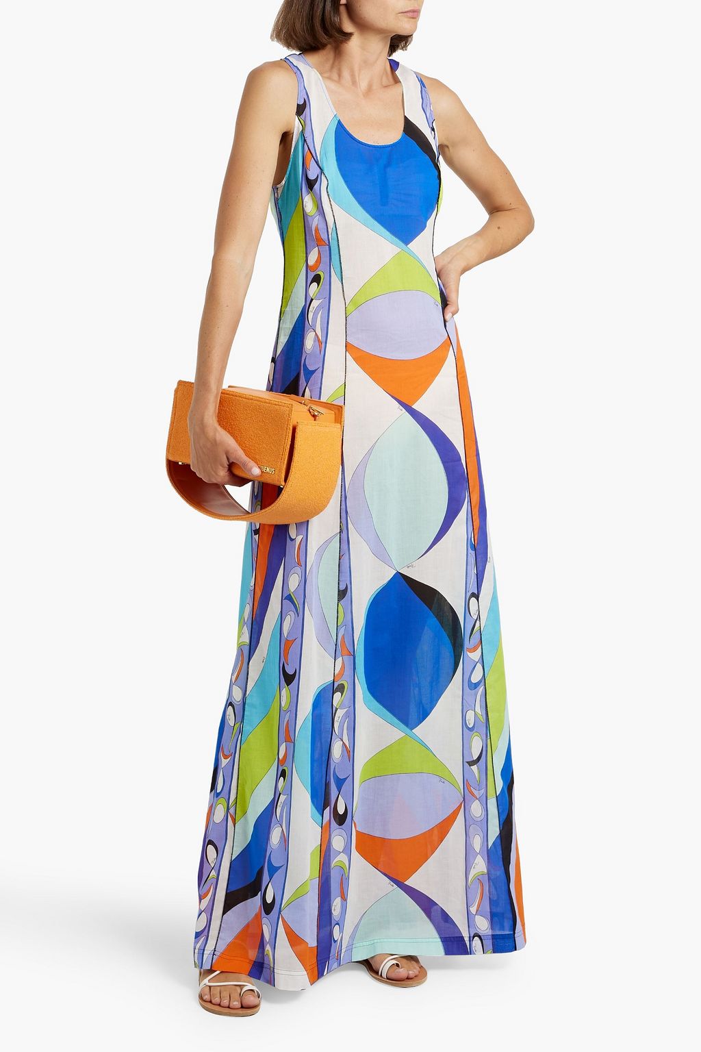 PUCCI Printed cotton-gauze maxi dress