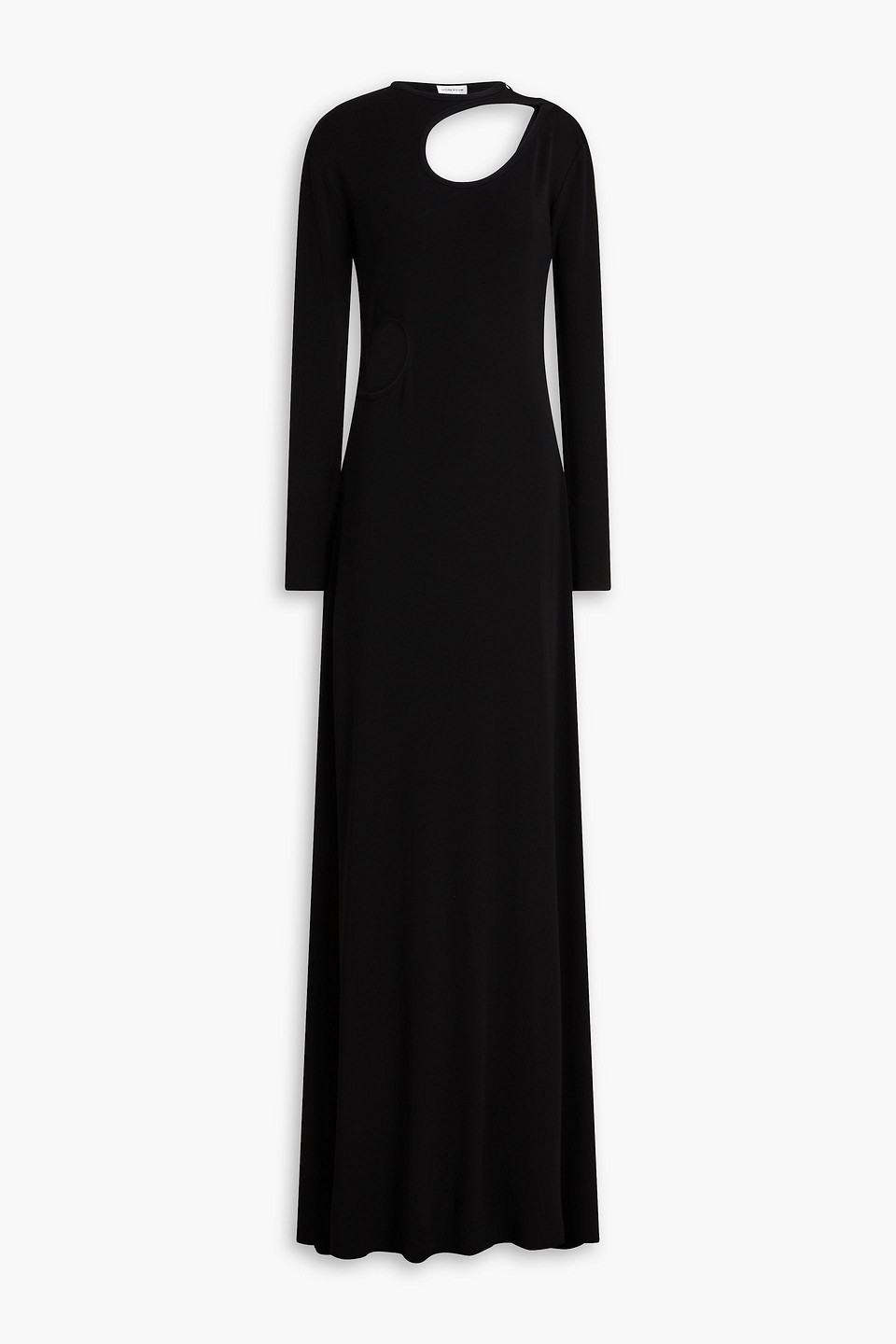Cutout jersey maxi dress