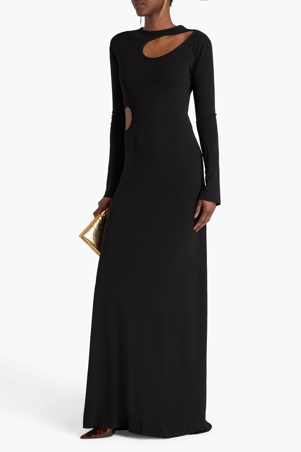 VICTORIA BECKHAM Cutout jersey maxi dress