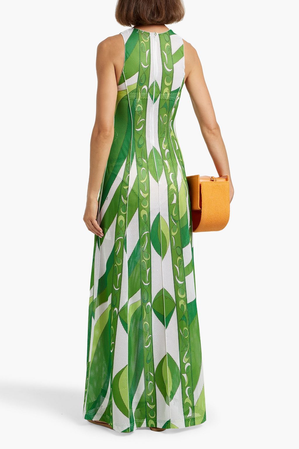 PUCCI Printed mesh maxi dress