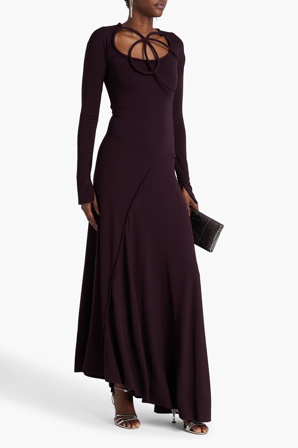 VICTORIA BECKHAM Asymmetric twisted jersey gown
