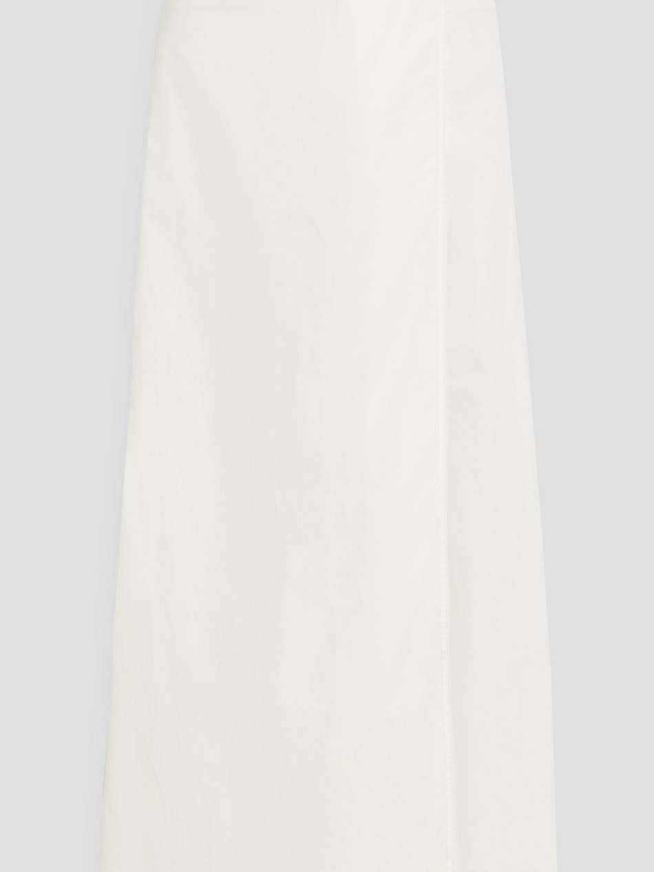 taffeta maxi wrap skirt