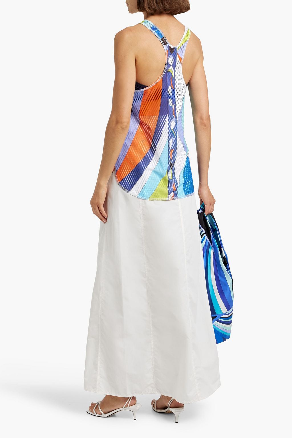 PUCCI Printed mesh tank