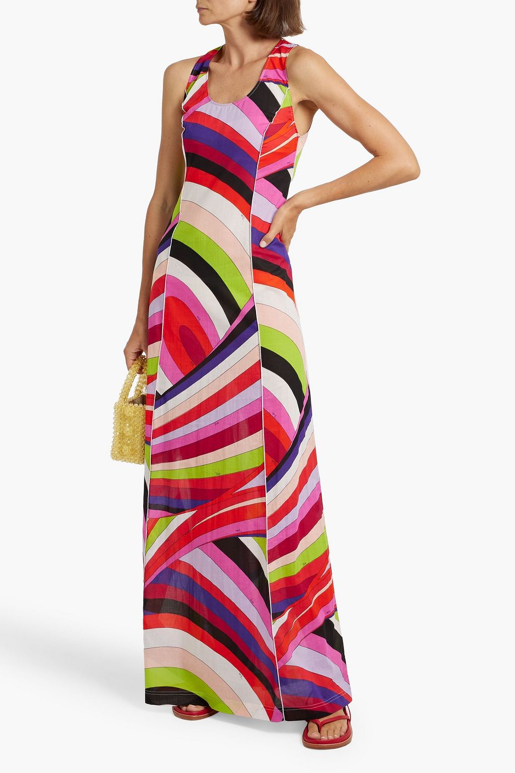 PUCCI Printed cotton-gauze maxi dress