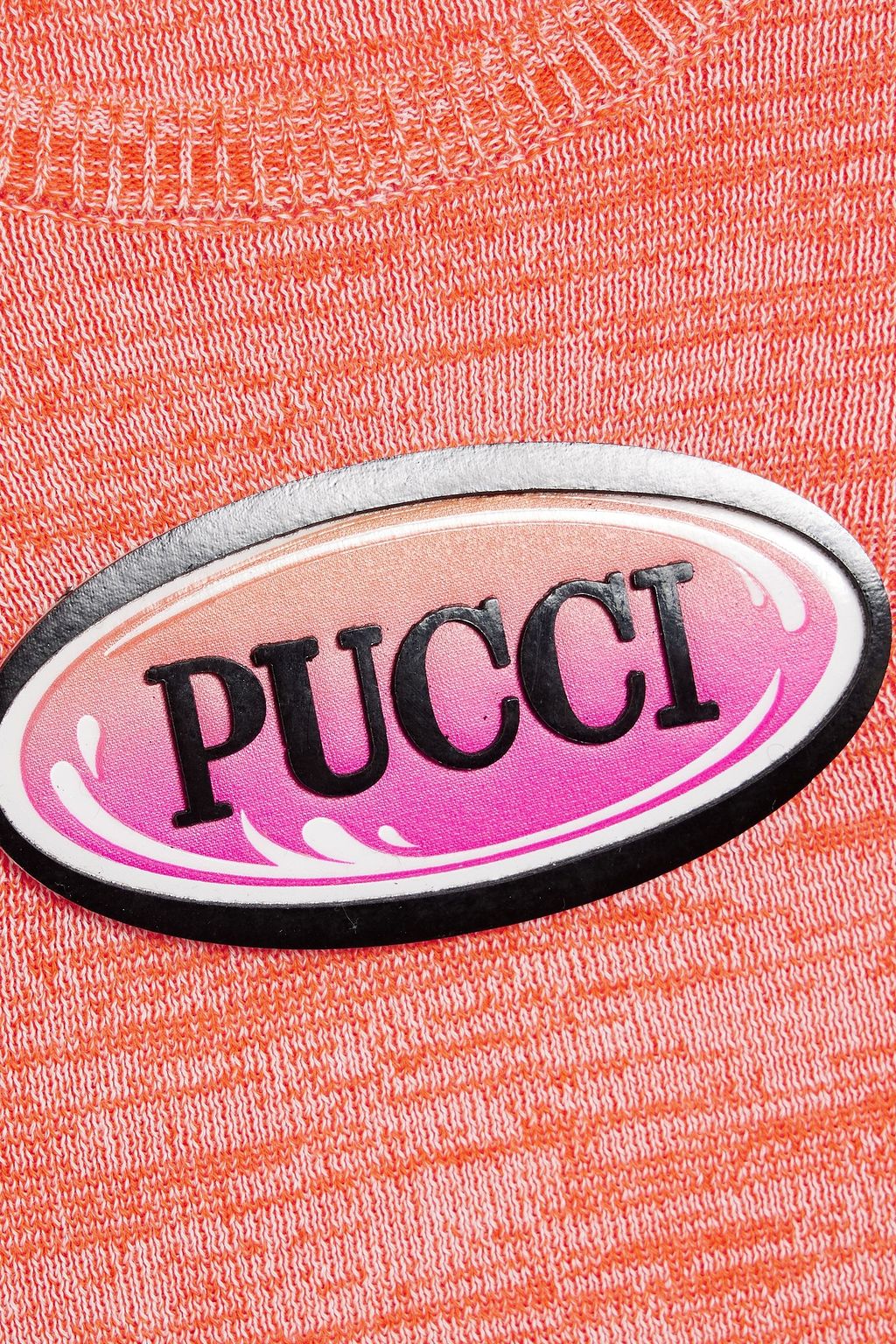 PUCCI Appliquéd cotton tank