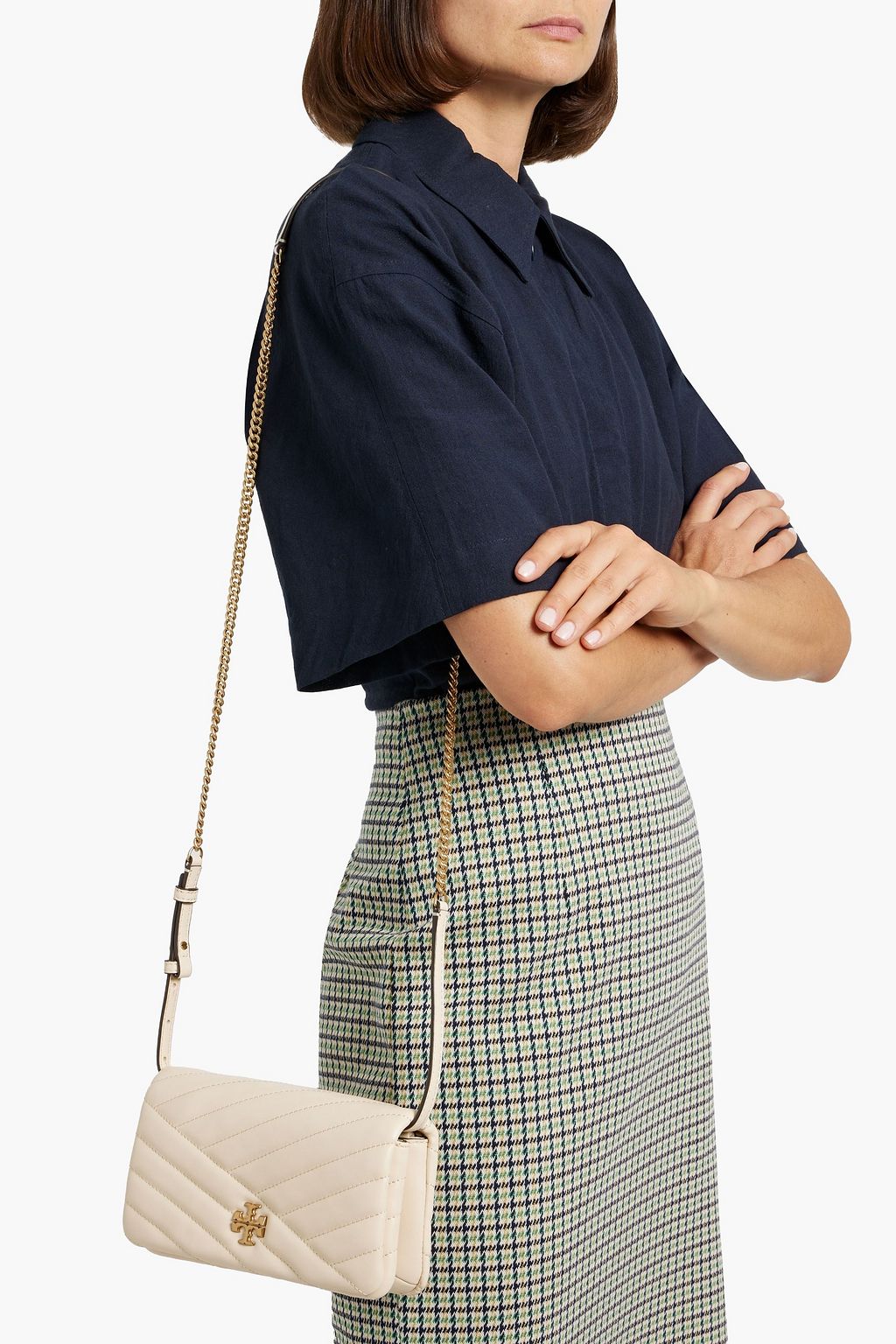 TORY BURCH Kira quilted leather cross-body bag