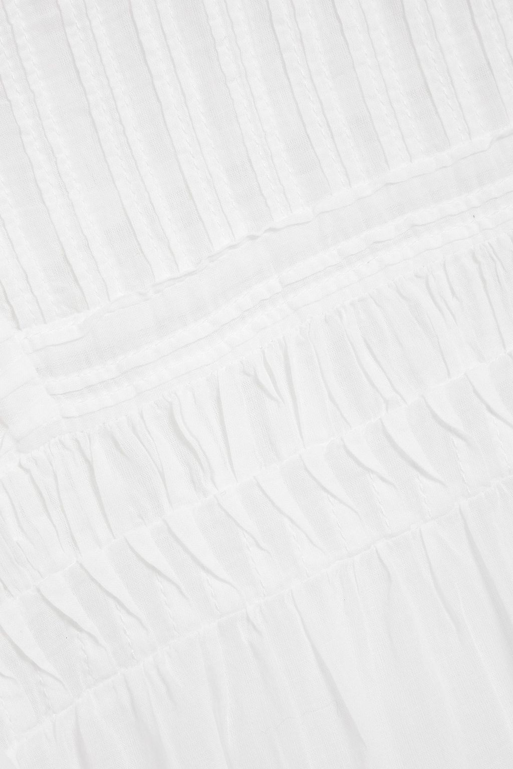 MARANT ÉTOILE Layona ruffled cotton-gauze top