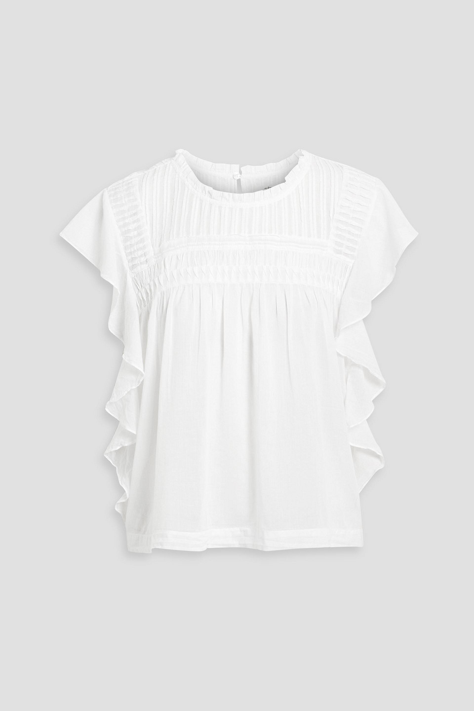 Marant Étoile Layona ruffled cotton-gauze top