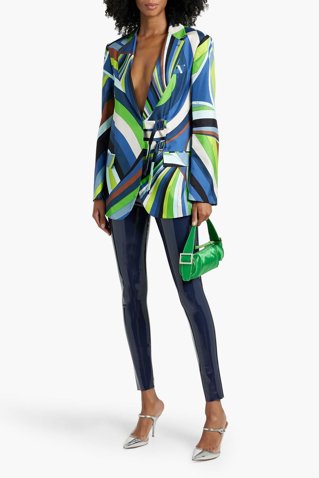 PUCCI シルクツイル ブレザー プリント入り