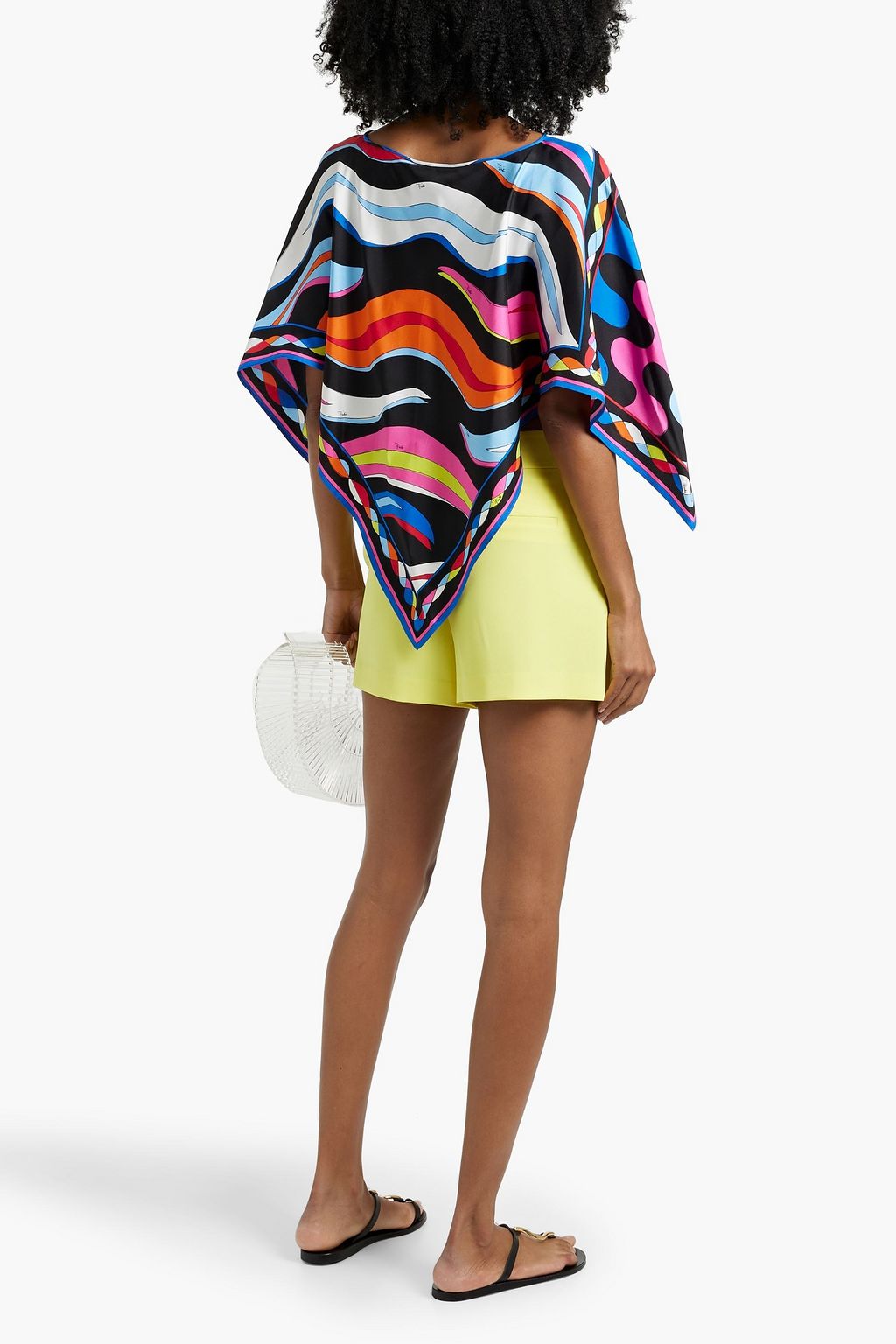 PUCCI Printed silk-twill top