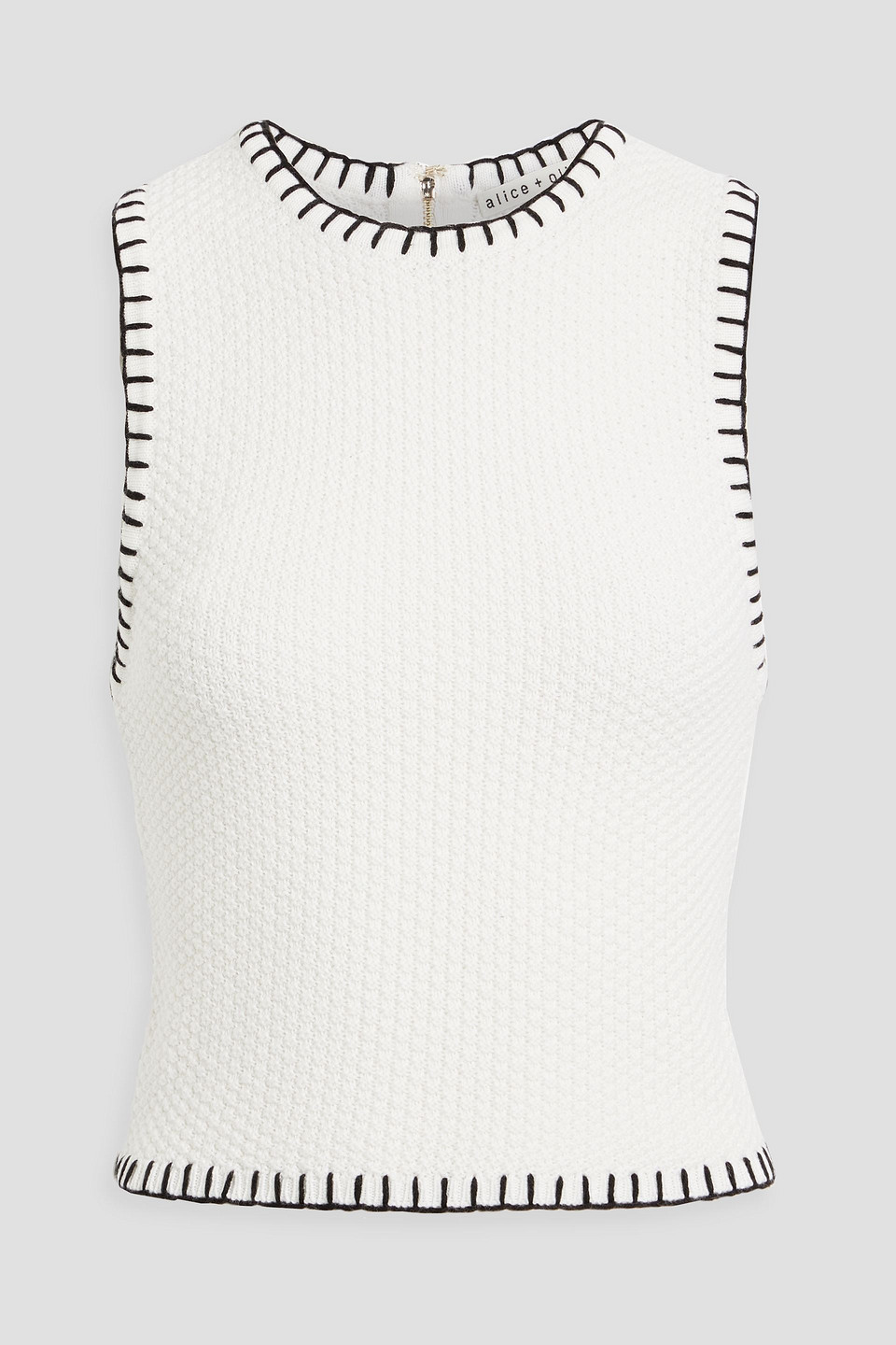 Alice And Olivia Amity Wool-blend Tank