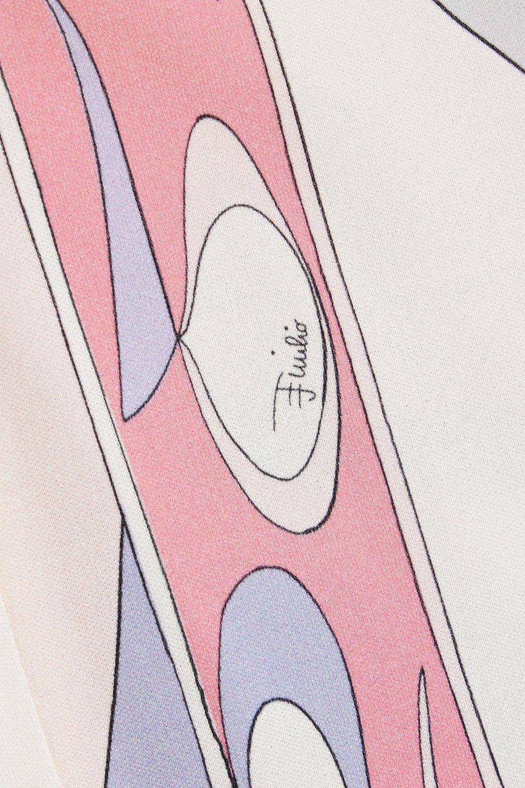 PUCCI Bedruckte Bluse aus Crêpe mit Drapierung
