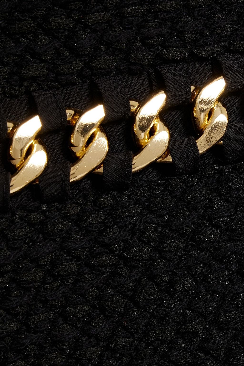 ALICE + OLIVIA コットン混 ミニワンピース チェーン付き