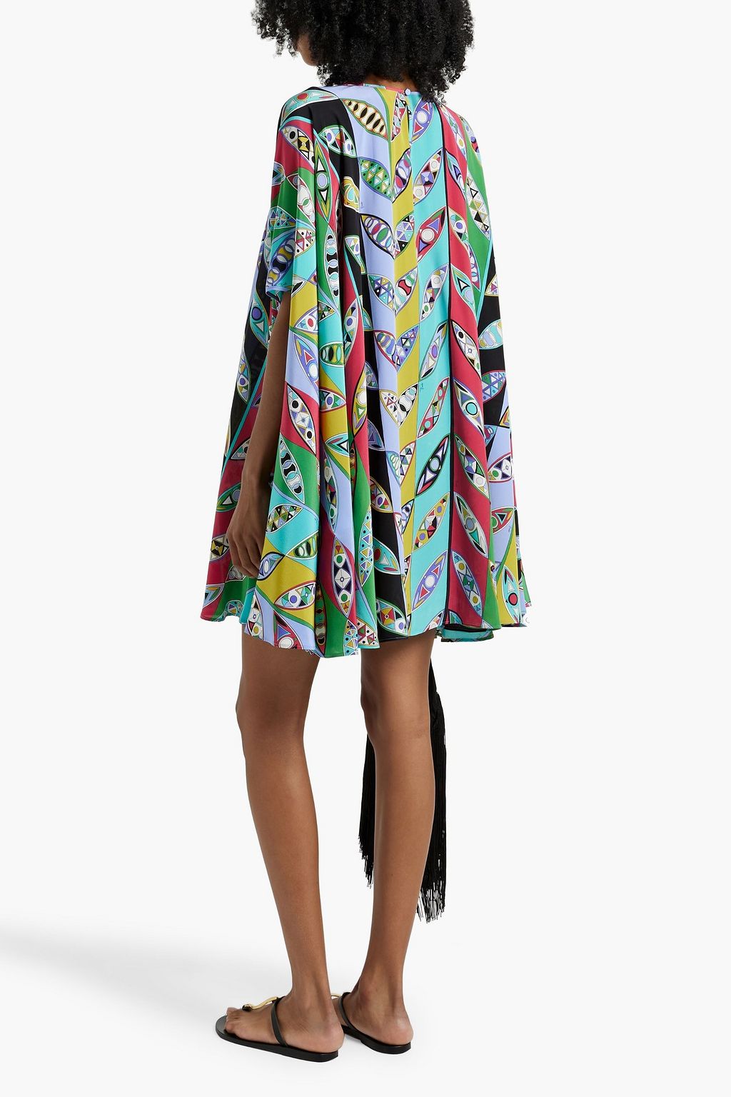 PUCCI シルククレープデシン カフタン プリント入り