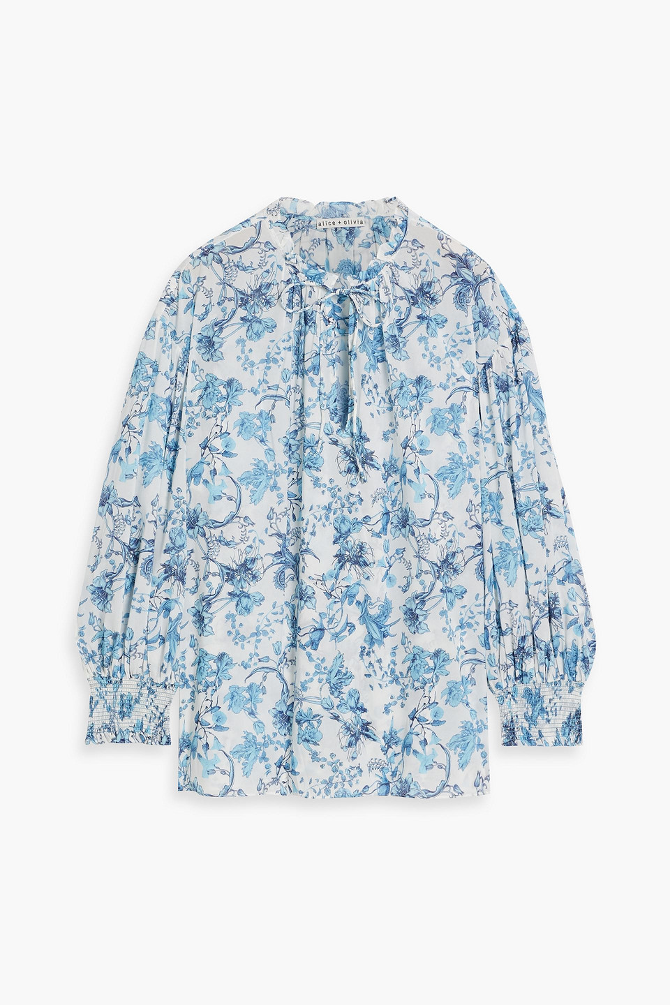 Julius floral-print silk-blend crepe de chine blouse