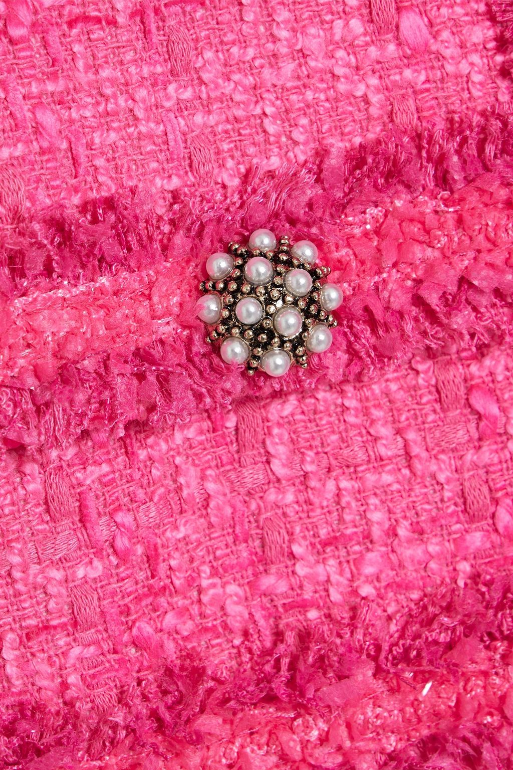 ALICE + OLIVIA Landon frayed tweed jacket