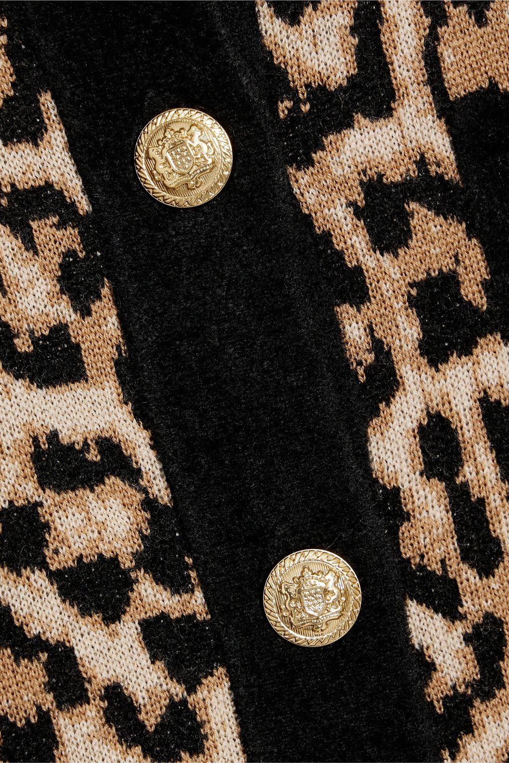 ALICE + OLIVIA Claira leopard jacquard-knit cardigan