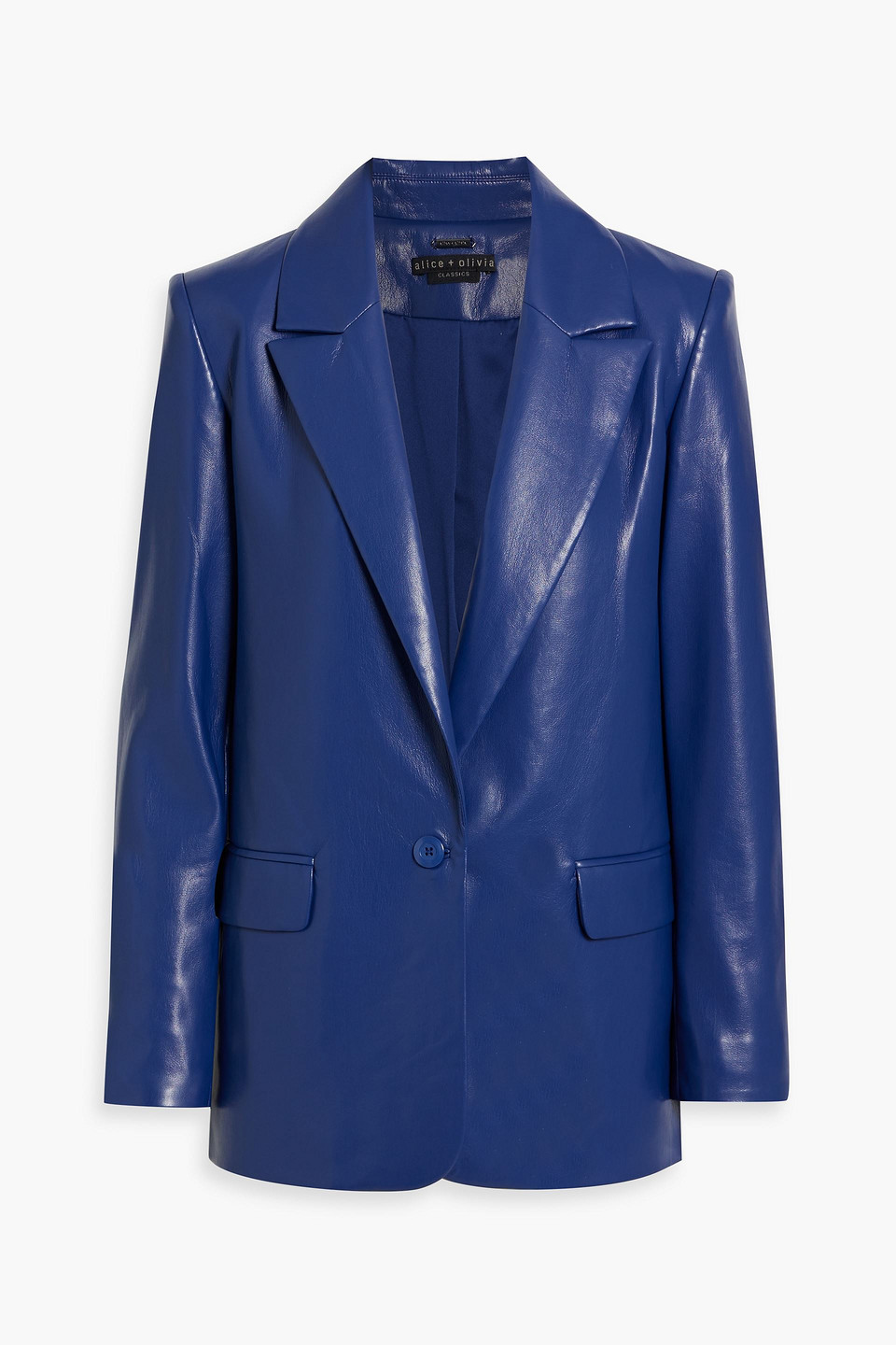 Alice And Olivia Denny Blazer In Blue