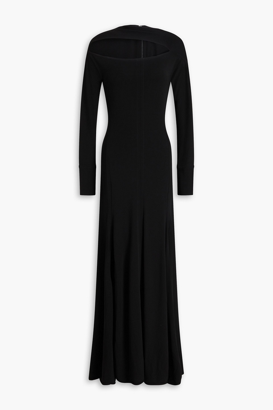 Cutout jersey maxi dress