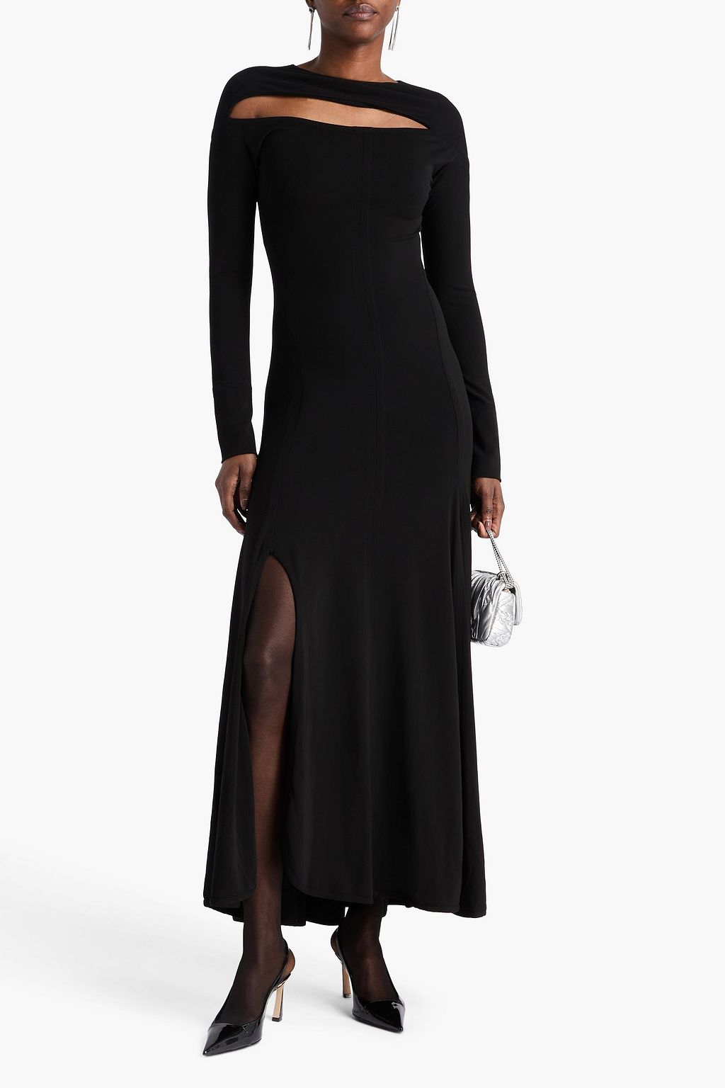 VICTORIA BECKHAM Cutout jersey maxi dress