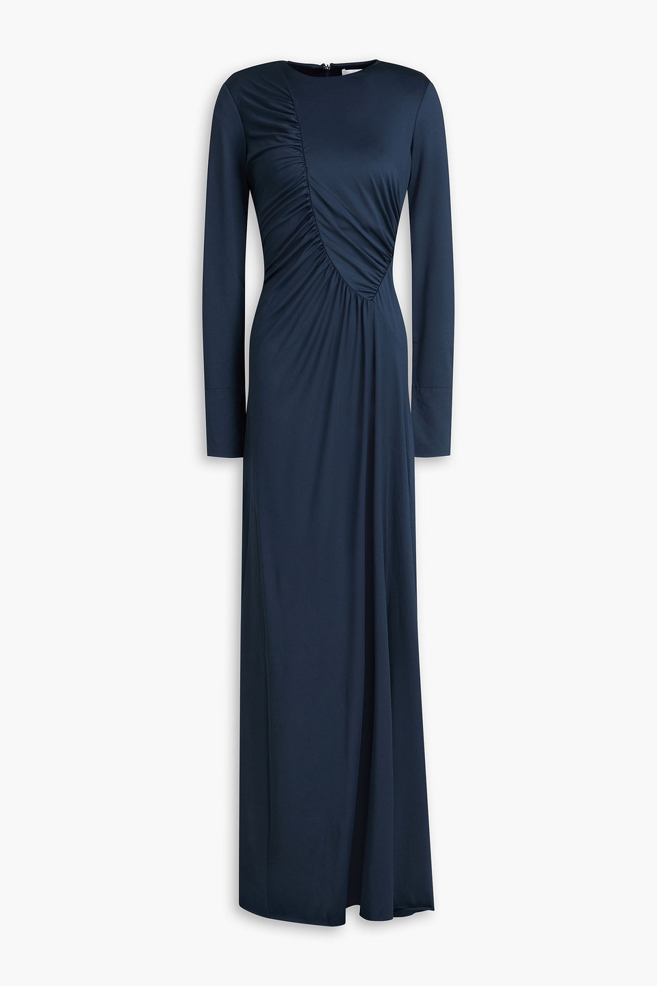 Ruched jersey gown