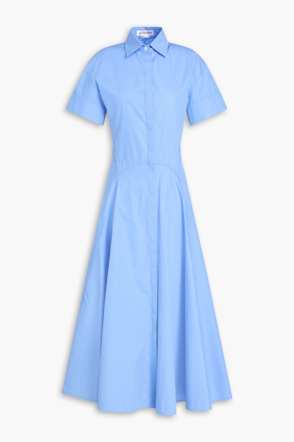 Victoria Beckham Cotton-poplin Midi Shirt Dress