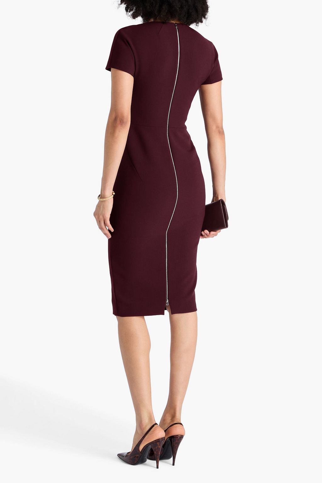VICTORIA BECKHAM Crepe midi dress