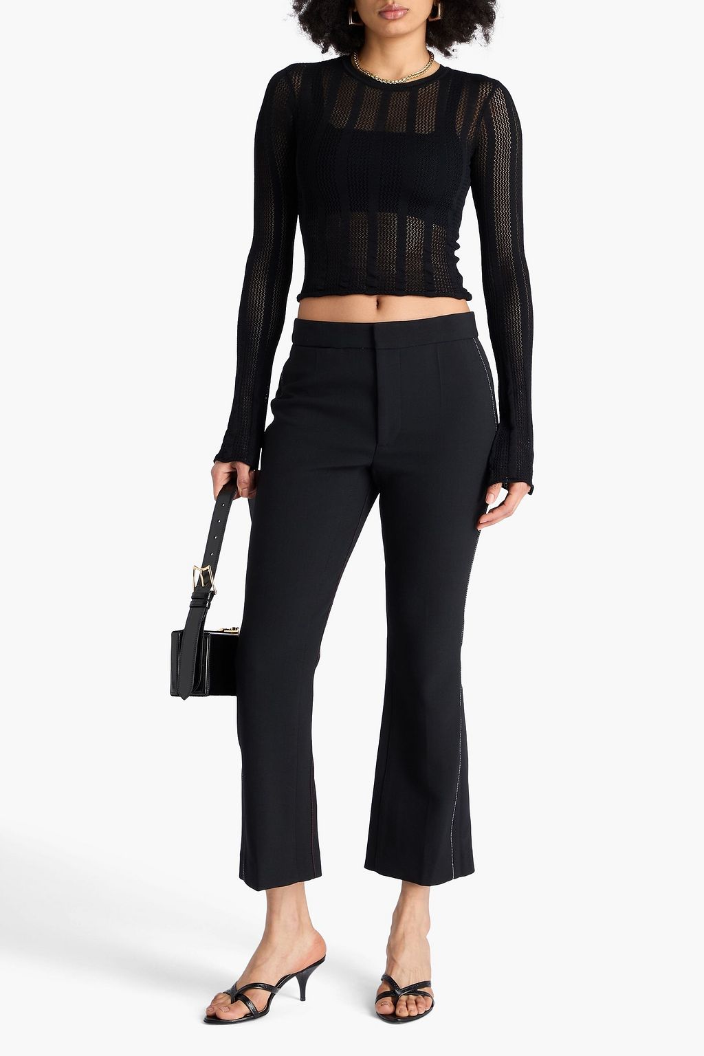 VICTORIA BECKHAM Crepe bootcut pants
