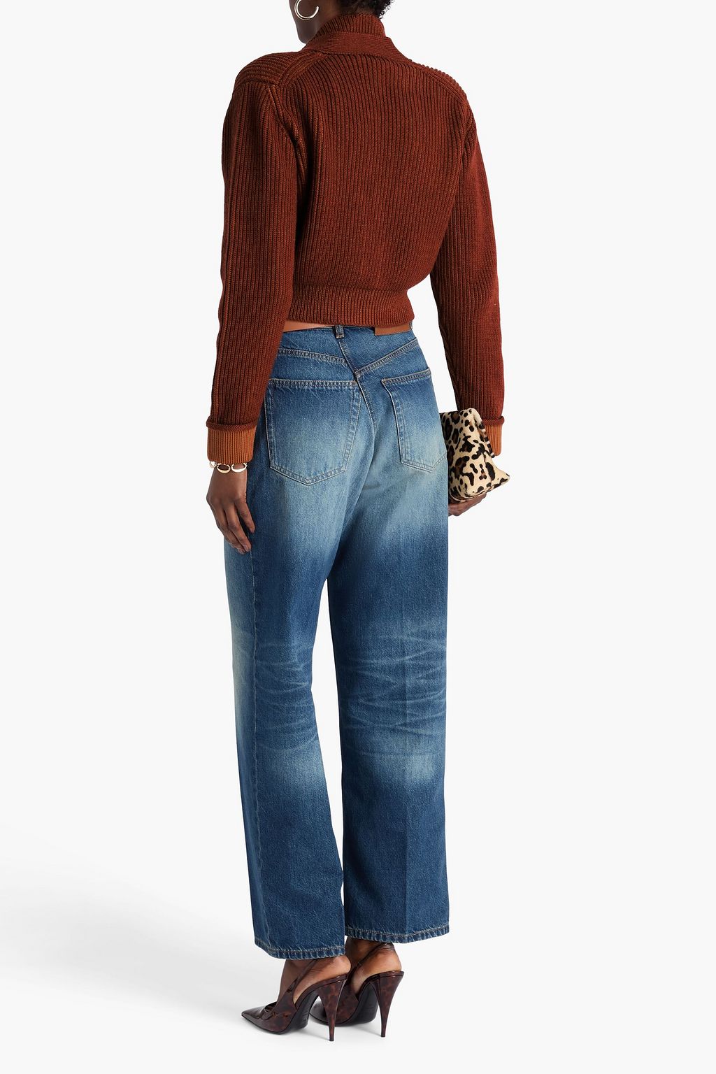 VICTORIA BECKHAM Cropped wool-blend cardigan