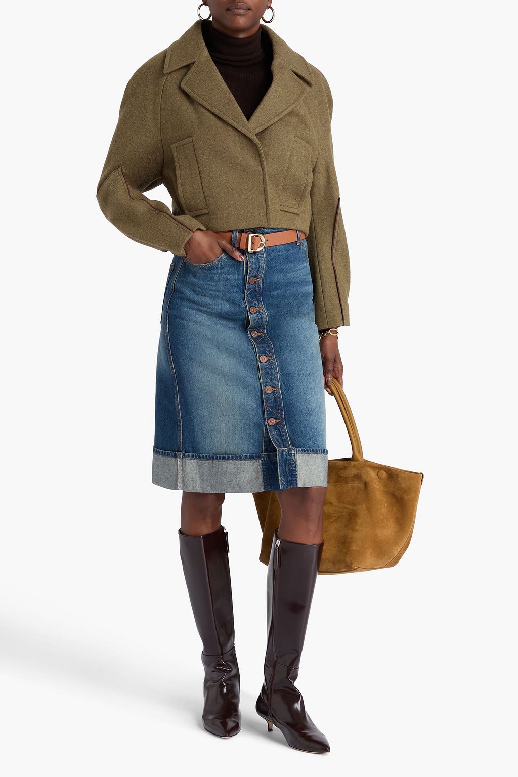 VICTORIA BECKHAM Merino wool coat