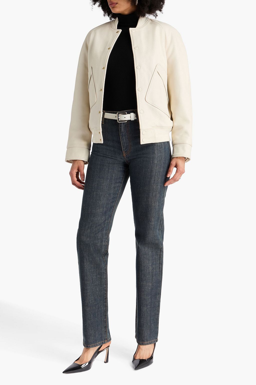 VICTORIA BECKHAM Leather bomber jacket
