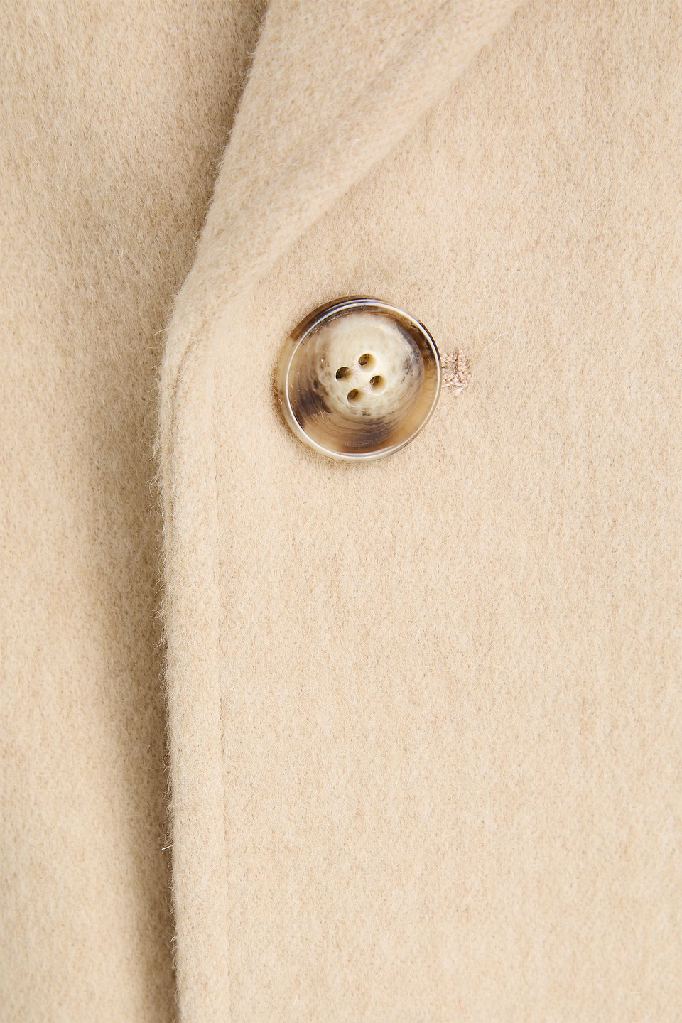 Victoria Beckham Double-breasted Wool And Cashmere-blend Felt Blazer In Brown