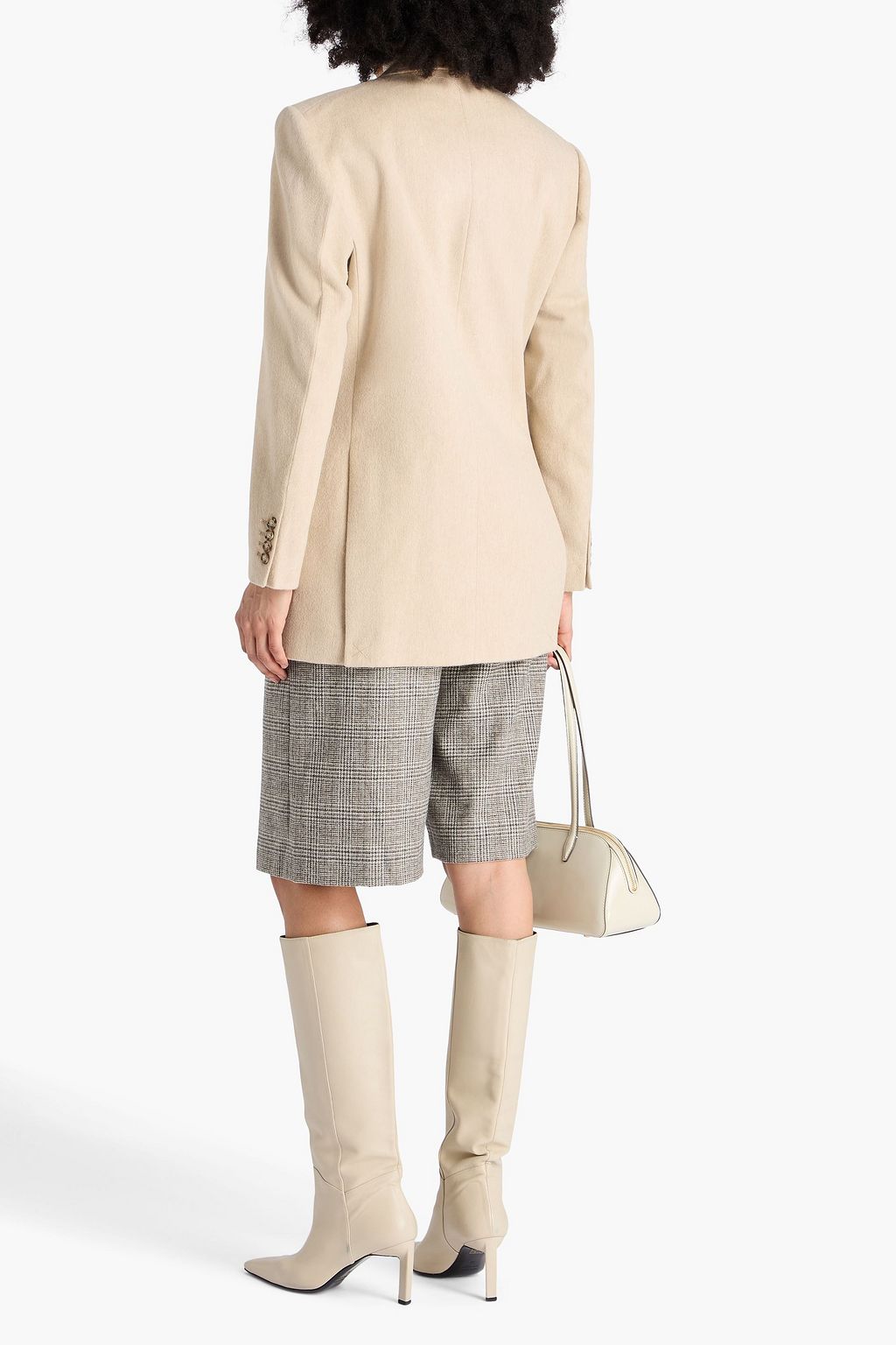 VICTORIA BECKHAM Double-breasted wool and cashmere-blend felt blazer