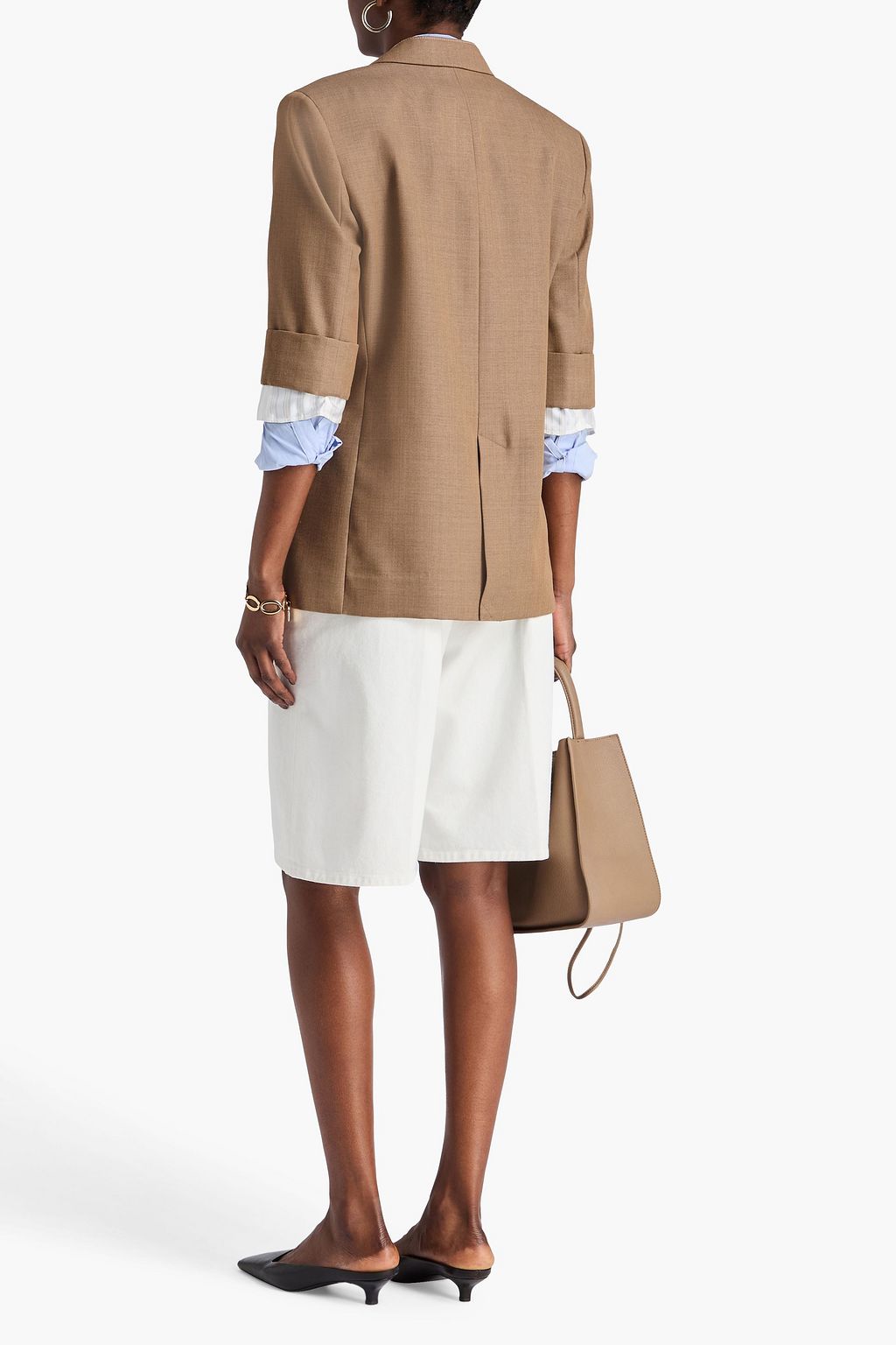 VICTORIA BECKHAM Wool-crepe blazer