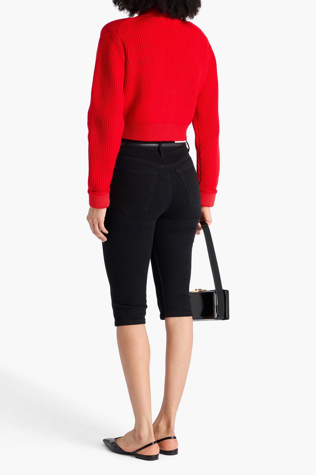 VICTORIA BECKHAM Cropped wool-blend cardigan