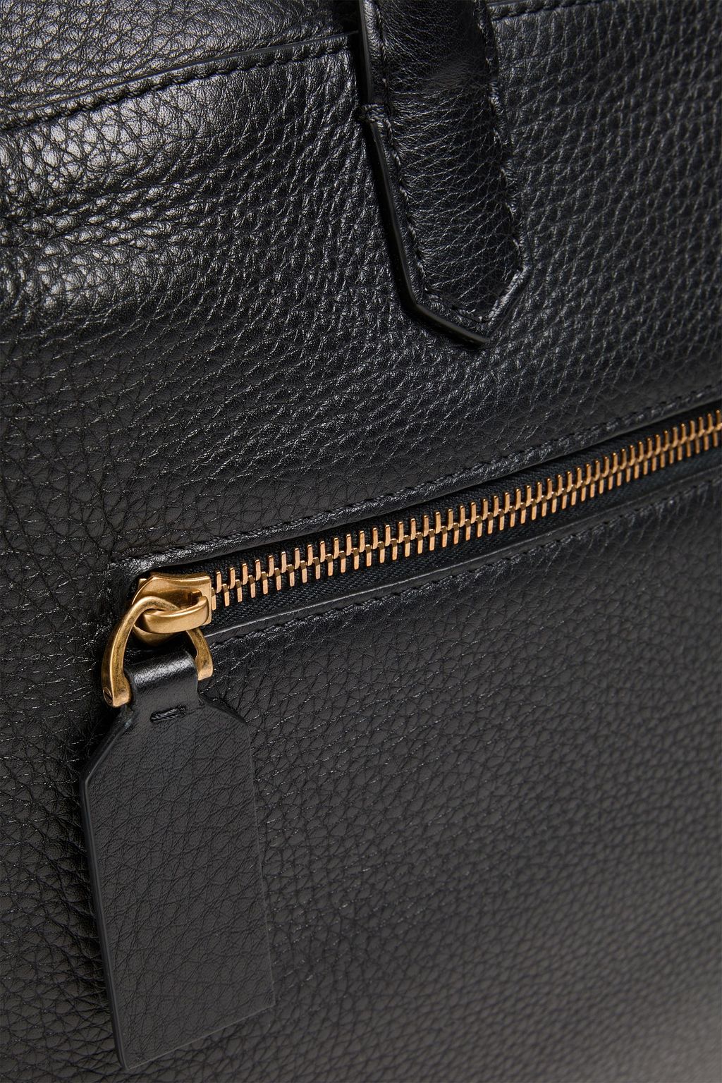 VALENTINO GARAVANI Pebbled-leather briefcase