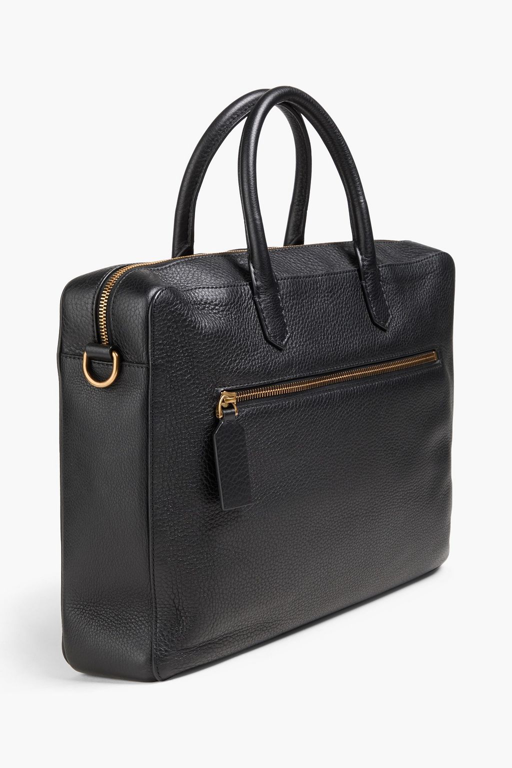 VALENTINO GARAVANI Pebbled-leather briefcase