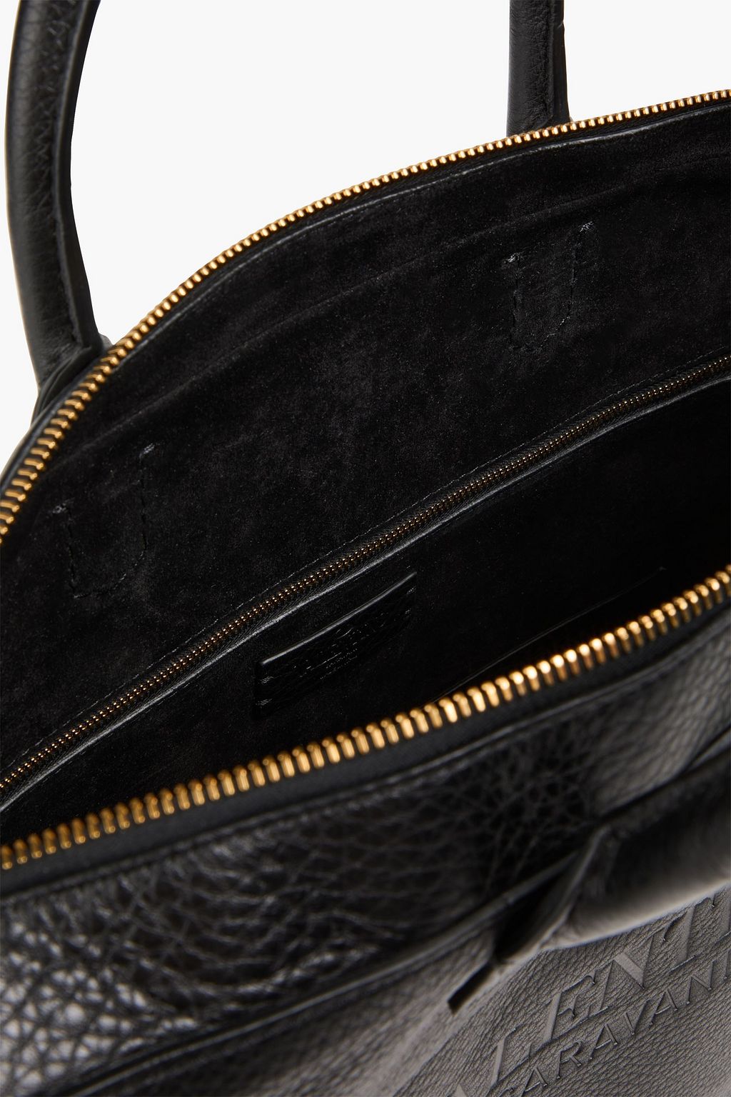 VALENTINO GARAVANI Pebbled-leather briefcase