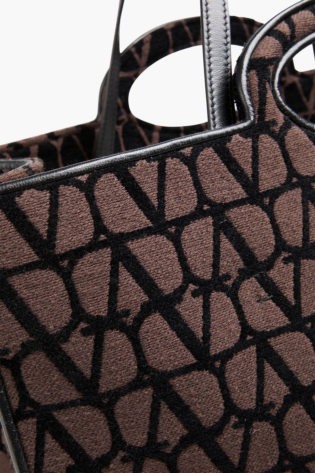 VALENTINO GARAVANI Le Troisième mini キャンバスジャカード トートバッグ