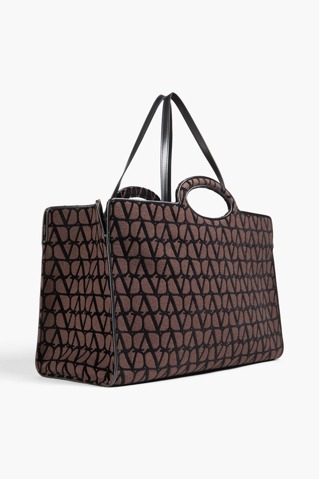 VALENTINO GARAVANI Le Troisième mini キャンバスジャカード トートバッグ