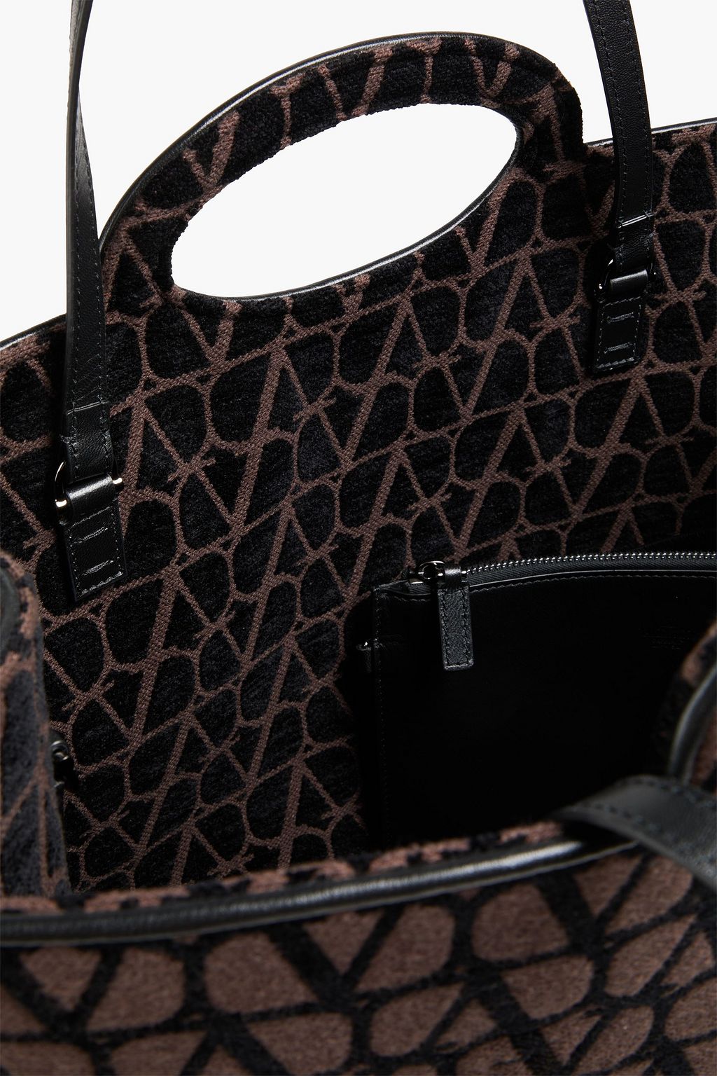 VALENTINO GARAVANI Le Troisième mini キャンバスジャカード トートバッグ